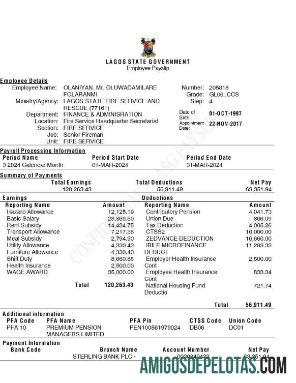 Em branco Modelo de contracheque de funcionário do governo do estado de Lagos em formatos Word e PDF.pdf, 1